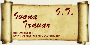 Ivona Travar vizit kartica